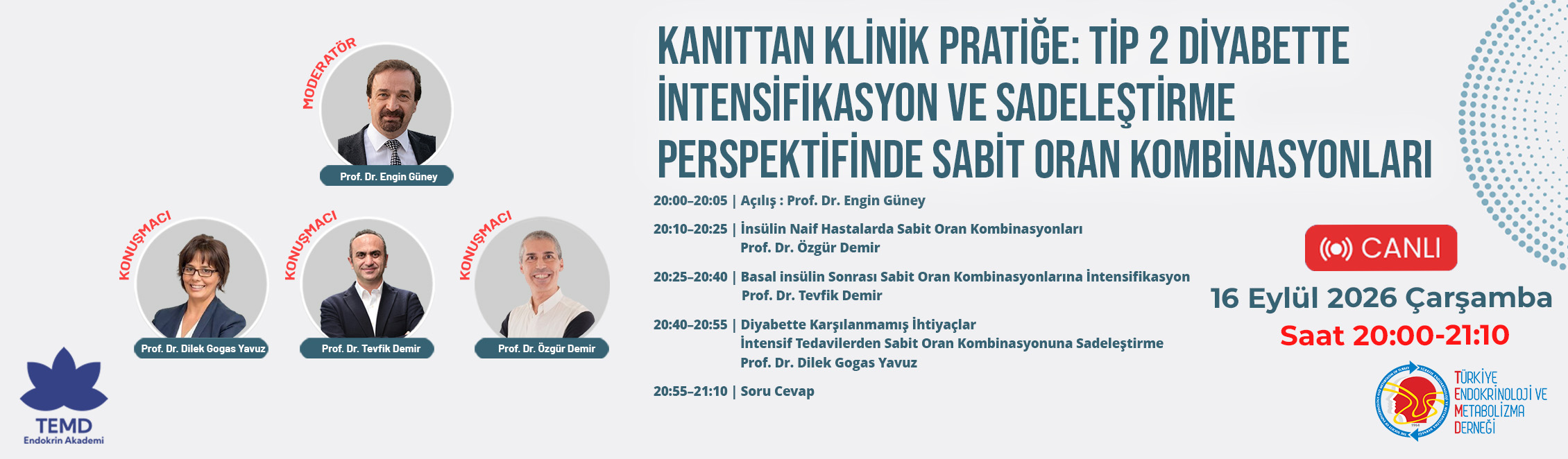 Kanıttan Klinik Pratiğe: Tip 2 Dİyabette İntensifikasyon ve Sadeleştirme Perspektifinde Sabit Oran Kombinasyonları